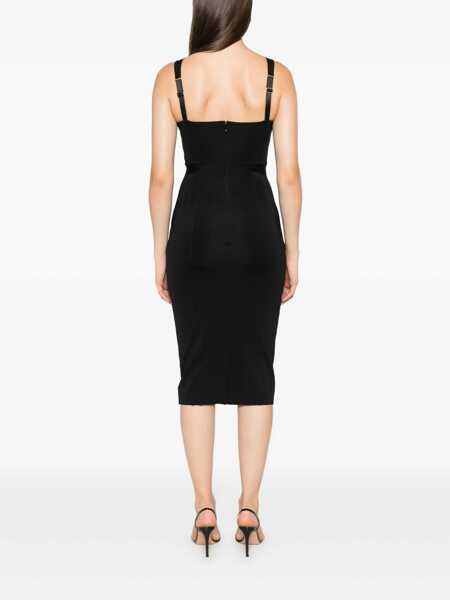 Rochii Elisabetta Franchi Elisabetta Franchi Bustier Dress In Elastic Fabric Black Femei (BM 19407840) 4