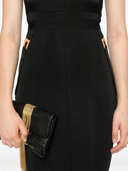 Rochii Elisabetta Franchi Elisabetta Franchi Bustier Dress In Elastic Fabric Black Femei (BM 19407840) 5