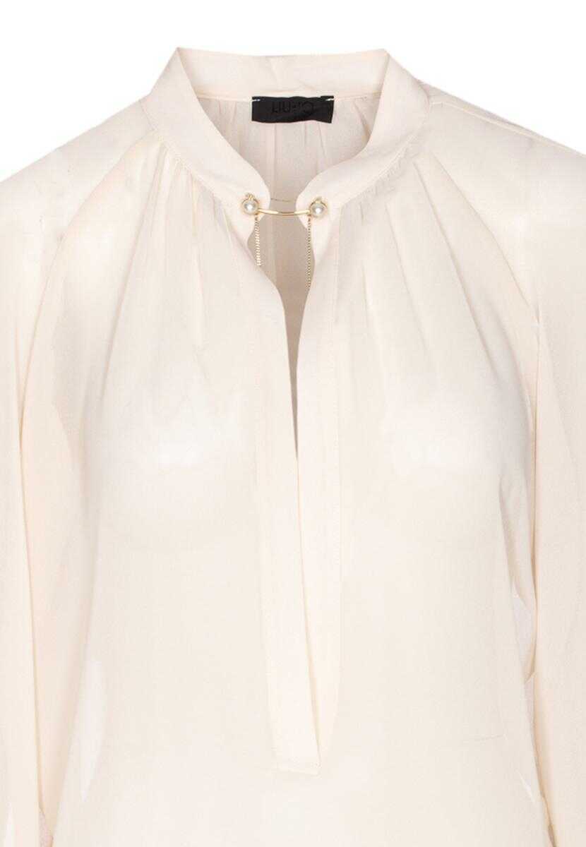 Camasi Liu Jo Liu Jo Shirts WHITE Femei (BM 19407951) 4