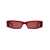 Gucci Gucci Rectangular Sunglasses Red