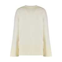 Pulovere P.A.R.O.S.H. Dama - Pulovere P.A.R.O.S.H. P.A.R.O.S.H. Sweater With A Round Neck In Wool And Cashmere WHITE Femei (BM 19408227) - B-mall.ro