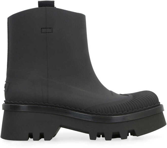 Bocanci Chloe Chlo Raina Rubber Rain Boots Black Femei (BM 19408476) 2