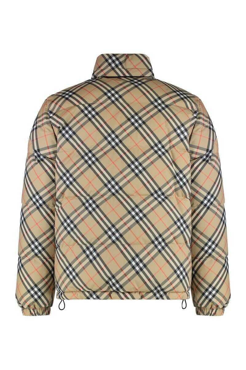 Geci de iarna Burberry Burberry Reversible Snowdon Check Down Jacket Beige Barbati (BM 19408503) 3