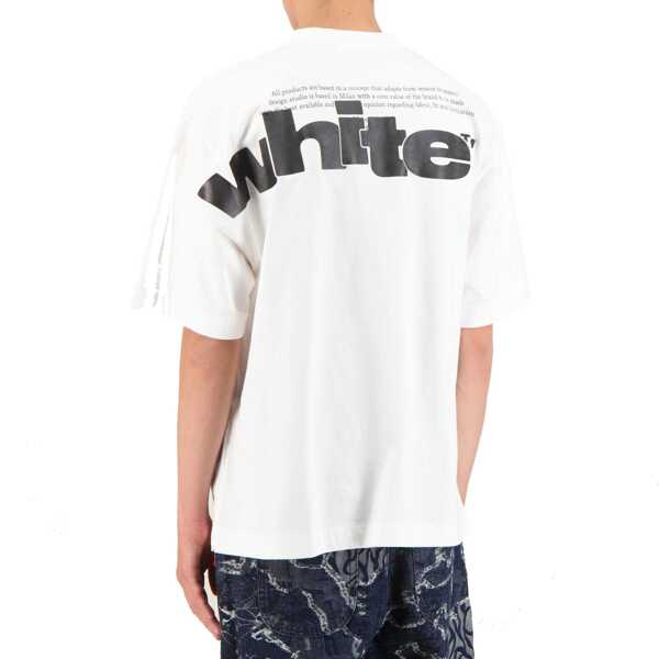 Tricouri Off-White Off-White Shared logo skate T-shirt White Barbati (BM 19408899) 3