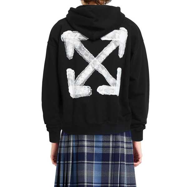 Bluze de trening Off-White Off-White Hooded Logo Sweatshirt Black Barbati (BM 19408914) 3