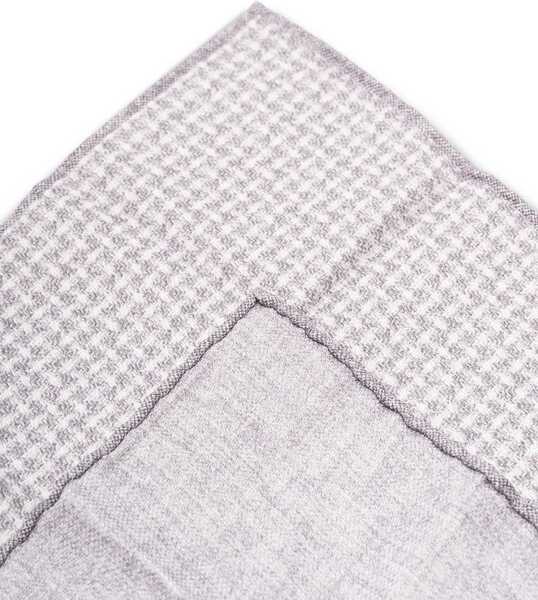 Esarfe Brunello Cucinelli Silk Pocket Square with woven design GRIGIO Barbati (BM 19408934) 2
