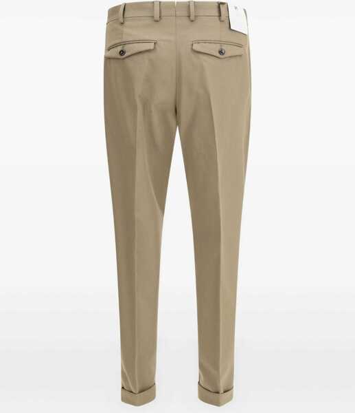 Pantaloni casual PT TORINO Rebel Virgin Wool Trousers COLONIALE Barbati (BM 19408937) 2