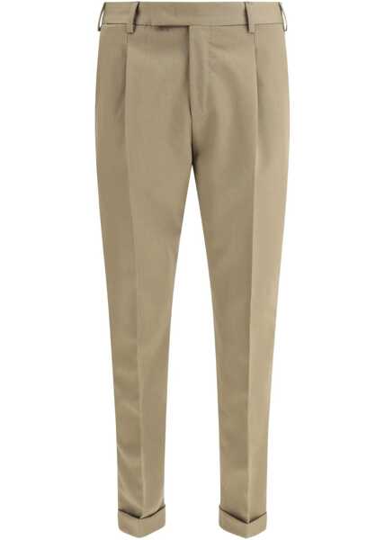 Pantaloni casual PT TORINO Rebel Virgin Wool Trousers COLONIALE Barbati (BM 19408937) 1
