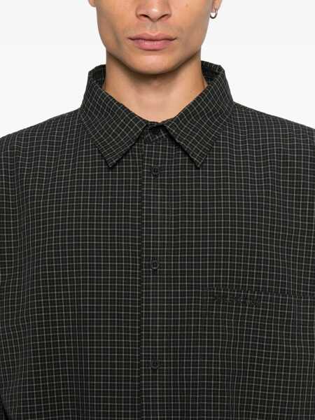 Camasi casual Balenciaga Oversized checked Shirt BLACK Barbati (BM 19408946) 5