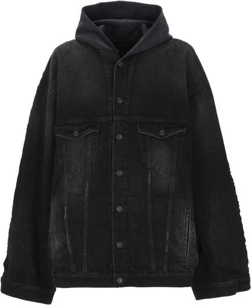 Jachete Balenciaga Layered Jacket BLACK FADE OUT Barbati (BM 19408964) 1