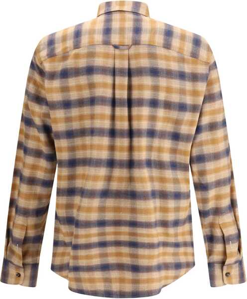 Camasi casual BRIONI Checked cotton Shirt ROYAL/BROWN Barbati (BM 19408967) 2