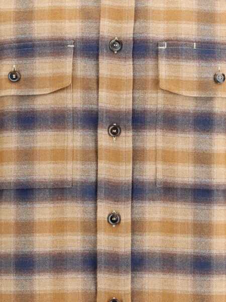 Camasi casual BRIONI Checked cotton Shirt ROYAL/BROWN Barbati (BM 19408967) 3