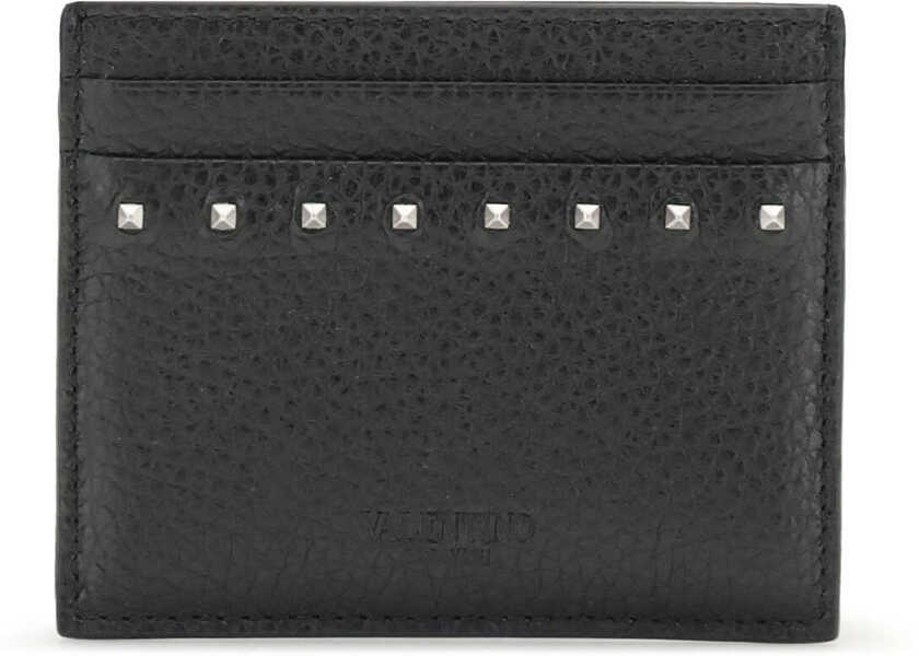 Portofele Valentino Garavani Rockstud Card Holder NERO Barbati (BM 19408991) 2