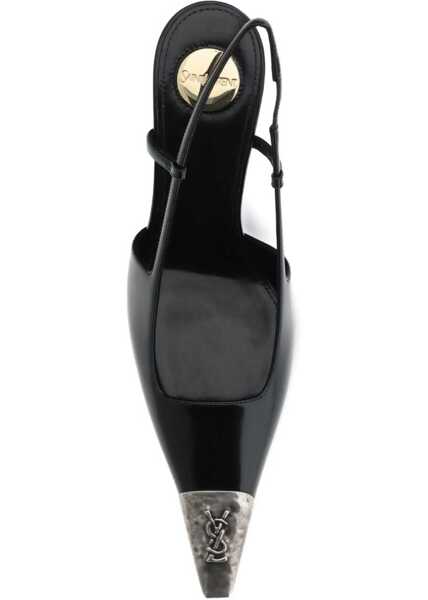 Pantofi cu toc Saint Laurent Glossy leather Jeanne Pumps BLACK Femei (BM 19409000) 4