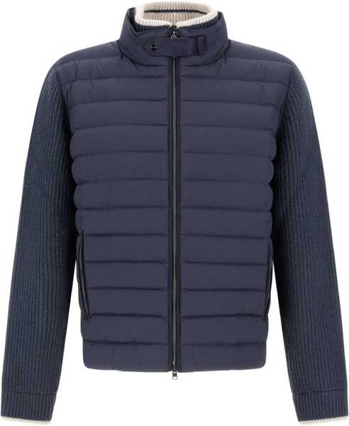 Geci de iarna Herno Wool double layered Jacket BLU NAVY Barbati (BM 19409009) 1