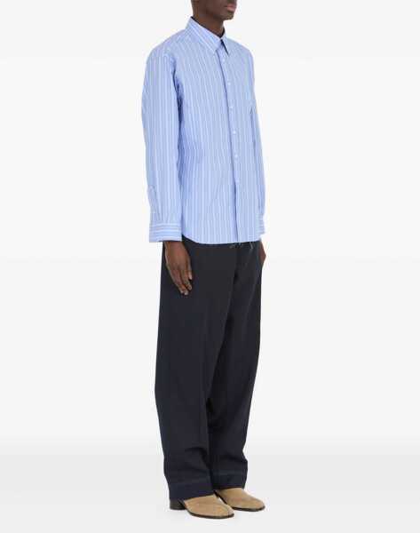 Camasi casual Maison Margiela Long-Sleeved Striped Shirt BLUE STRIPE Barbati (BM 19409024) 3
