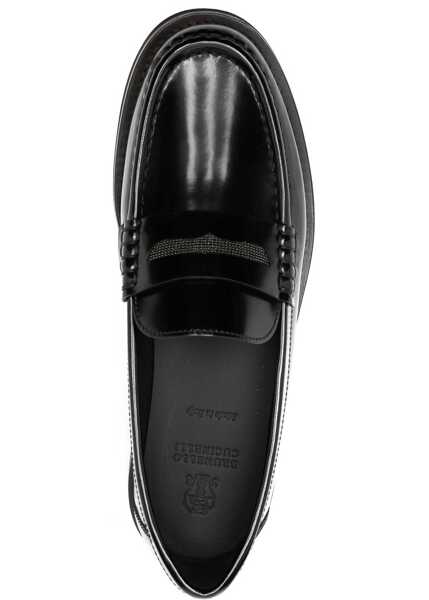 Mocasini Brunello Cucinelli Loafers with jewel decoration NERO Femei (BM 19409045) 4