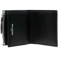 Portofele pentru Barbati - Portofele Maison Margiela Metallic leathe Bi-Fold Wallet SILVER/BLACK Barbati (BM 19409057) - B-mall.ro
