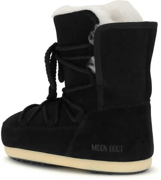 Bocanci casual Moon Boot Suede and shearling Ankle Boots BLACK Femei (BM 19409078) 3