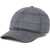 Brunello Cucinelli Prince of Wales Fabric Baseball Hat with Shiny Band BLU/GRIGIO