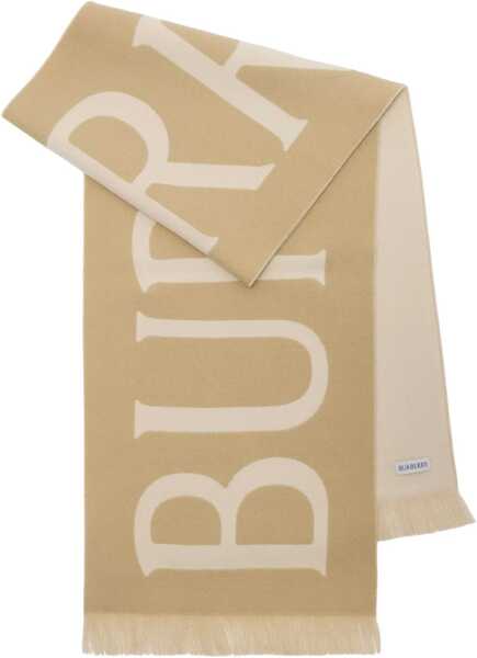 Esarfe Burberry Logo wool Scarf SAND Femei (BM 19409087) 3