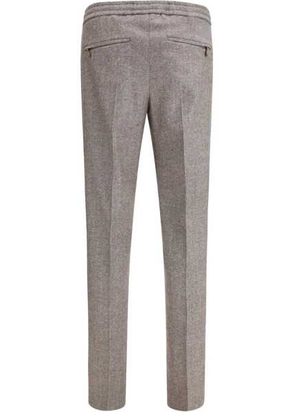 Pantaloni casual PT TORINO Soft Virgin Wool and Cashmere Trousers MARRONE CHIARO Barbati (BM 19409096) 2