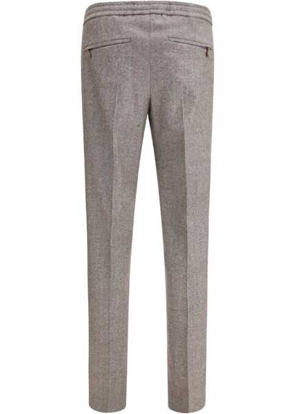 Pantaloni casual PT TORINO Soft Virgin Wool and Cashmere Trousers MARRONE CHIARO Barbati (BM 19409096) 3