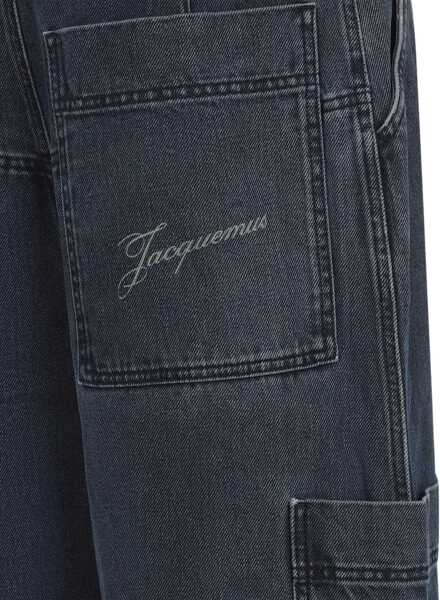 Blugi JACQUEMUS Le Cargo De-Nmes Carr Jeans NAVY Barbati (BM 19409099) 3
