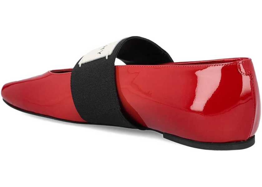 Balerini Givenchy Patent-leather Squared Ballerinas DEEP RED Femei (BM 19409111) 3