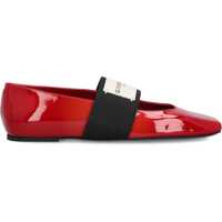 Balerini Patent-leather Squared Ballerinas Femei