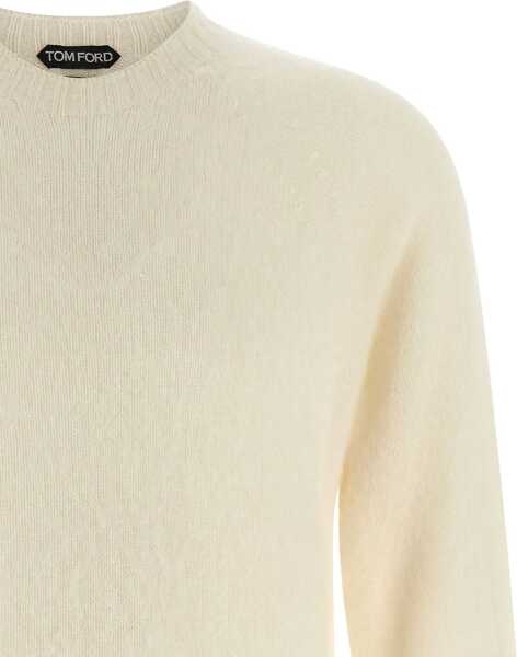 Pulovere casual Tom Ford Scottish Teasel Cashmere Ls Crew Neck CHALK Barbati (BM 19409117) 3