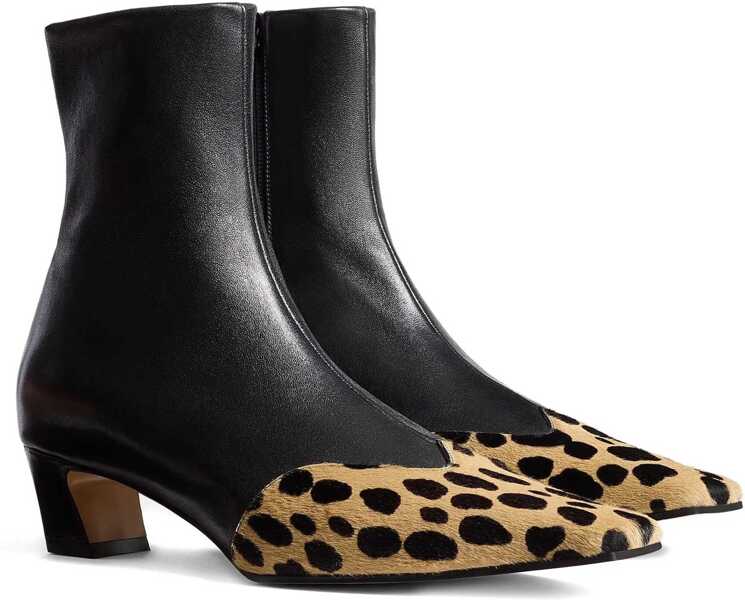 Bocanci casual Khaite Nevada Stretch Ankle Boots CAMEL/BLACK Femei (BM 19409129) 2