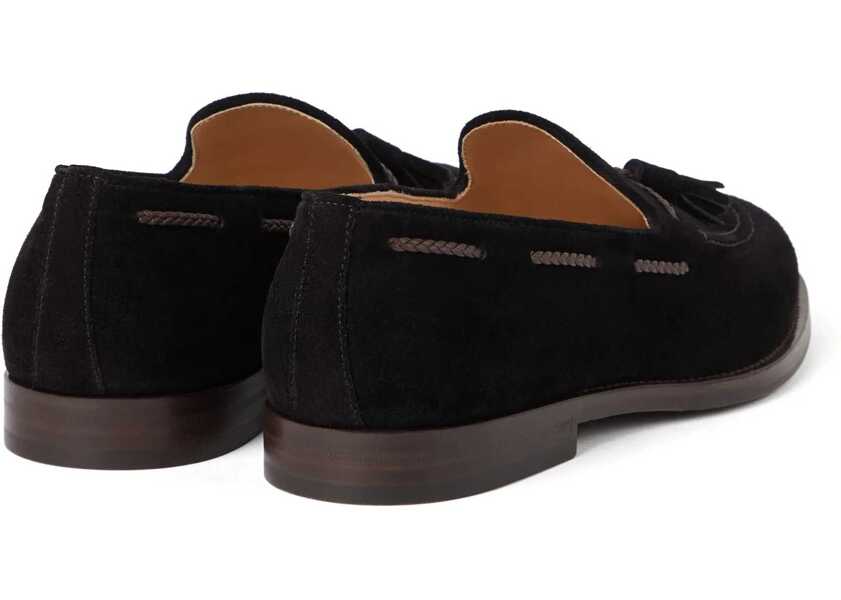 Mocasini Brunello Cucinelli Suede Loafers NERO Barbati (BM 19409144) 3