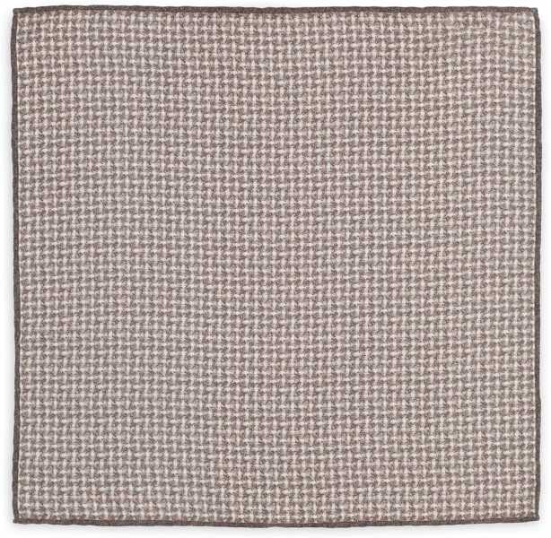 Esarfe Brunello Cucinelli Silk Pocket Square with woven design MORO Barbati (BM 19409150) 1