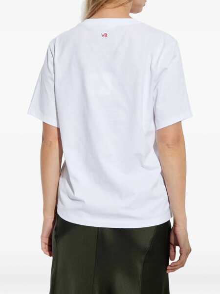 Tricouri Victoria Beckham Slogan T-Shirt WHITE Femei (BM 19409312) 4