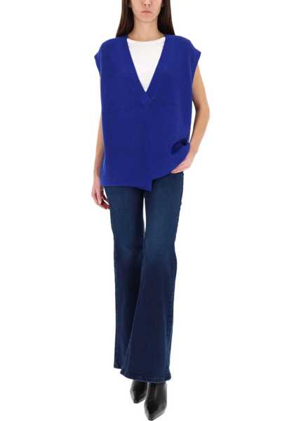 Pulovere casual Zona20 Milano Ice Vest BLUE Femei (BM 19409339) 2