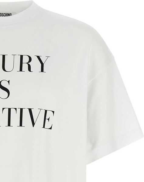 Tricouri Moschino T-Shirt With Print WHITE Femei (BM 19409354) 3