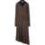 Tory Burch Asymmetrical Midi Dress BROWN