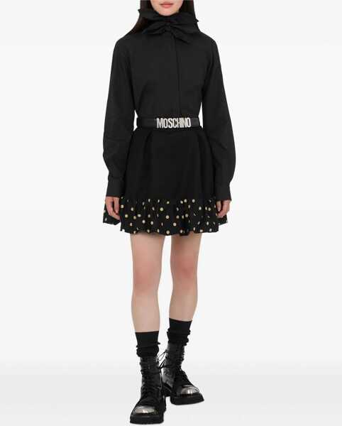 Fuste casual Moschino Polka Dots Skirt BLACK Femei (BM 19409402) 2