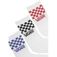 Sosete pentru Baieti - Sosete Vans Checkboard Logo Socks WHITE Baieti (BM 19409447) - B-mall.ro