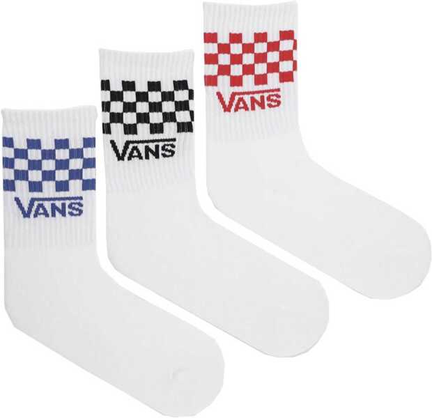 Sosete Vans Checkboard Logo Socks WHITE Baieti (BM 19409447) 1