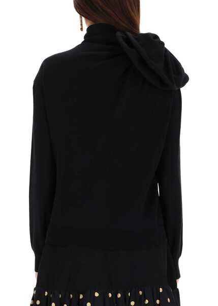 Pulovere casual Moschino Mesh With Flower Detail BLACK Femei (BM 19409465) 3