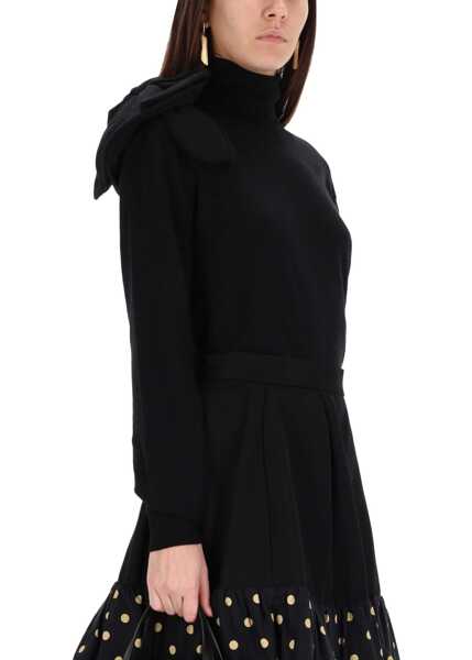 Pulovere casual Moschino Mesh With Flower Detail BLACK Femei (BM 19409465) 4