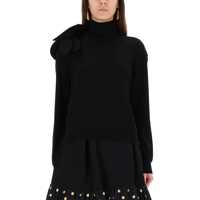 Pulovere casual Mesh With Flower Detail Femei