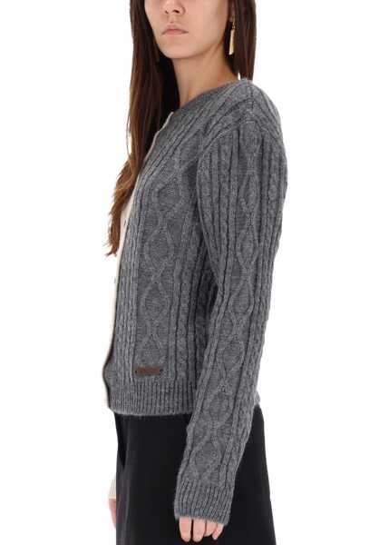 Cardigane Moschino Two-Tone Cardigan GREY Femei (BM 19409471) 4