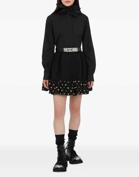 Bluze Moschino Cotton Poplin Jacquard Shirt BLACK Femei (BM 19409483) 2
