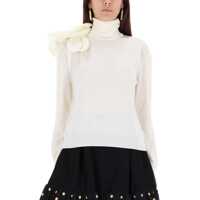 Pulovere casual Mesh With Flower Detail Femei