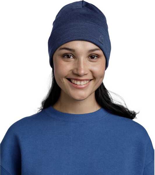 Caciuli Buff Merino Heavyweight Beanie Navy Barbati (BM 19409516) 3