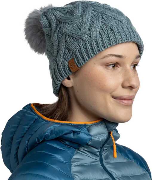 Caciuli Buff Knitted Fleece Caryn Beanie Green Femei (BM 19409669) 2