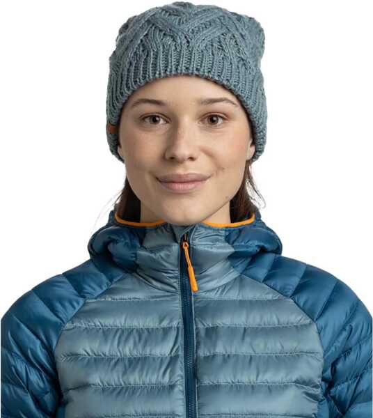 Caciuli Buff Knitted Fleece Caryn Beanie Green Femei (BM 19409669) 3